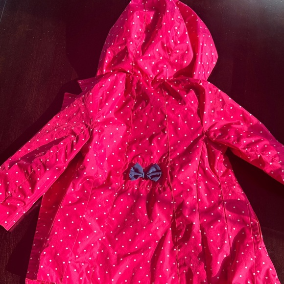 London Fog Kids Raincoat in Red with Polka Dots - Picture 6 of 6